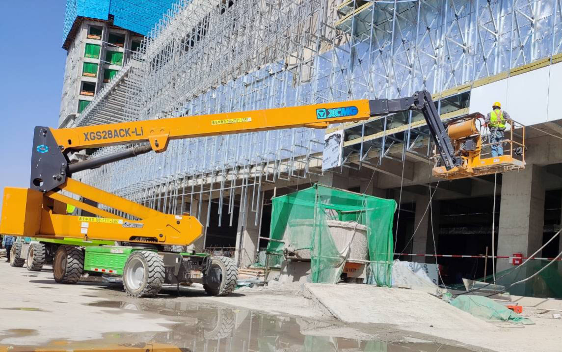 徐工高空利器，為河北邢臺某新能源廠(chǎng)房建設 “加速”